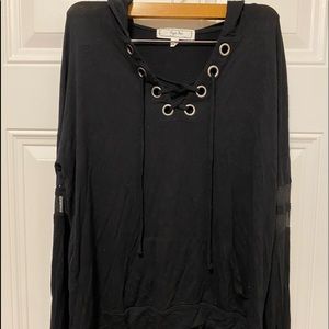 Black long sleeve hoodie